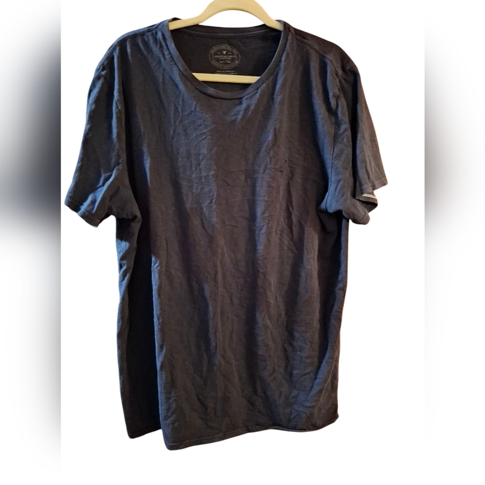 Title:American Eagle Outfitters Men’s XLT Short Sleeve Shirt Blue Cotton Casual